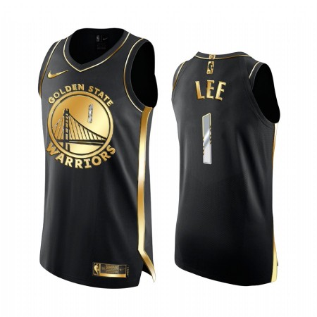 Canotte Uomo Golden State Warriors Damion Lee 1 2020-21 Nero Golden Edition Swingman